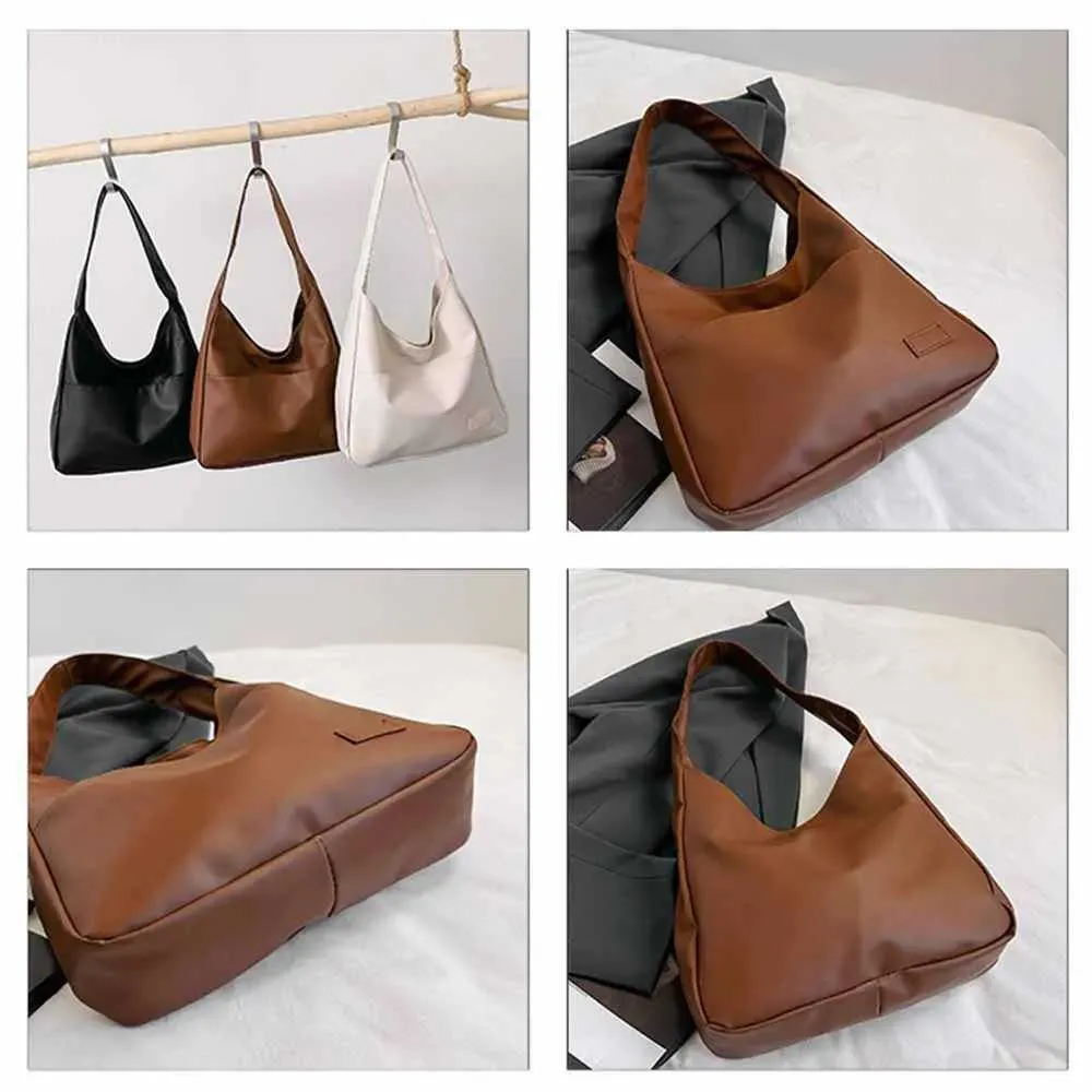 Sac à bandoulière rétro à la mode et minimaliste, sac à main décontracté tendance pour les déplacements quotidiens, grande capacité -llC241106_voghion.com