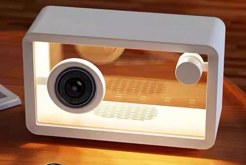 【 Smooth Playback 】 Transparent High Aesthetic Bluetooth Speaker, Home Birthday Gift, Atmosphere Subwoofer, Wireless_voghion.com
