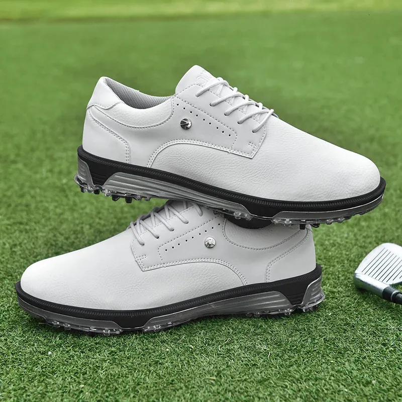 Αδιάβροχα παπούτσια Golfer Sport Man Ankle Golf Sneaker Είδη παπουτσιών γκολφ Παπούτσια γκολφ Αντιολισθητικά άνετα παπούτσια για περπάτημα μαύρο 240_voghion.com
