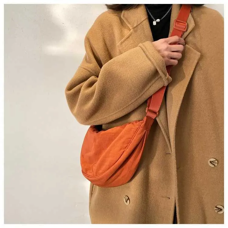 Lässige Hobo-Crossbody aus Nylon für Damen, Designer-Umhängetaschen, große Kapazität, Tragetasche für Damen, Reise-Shopper, Damengeldbörsen_voghion.com