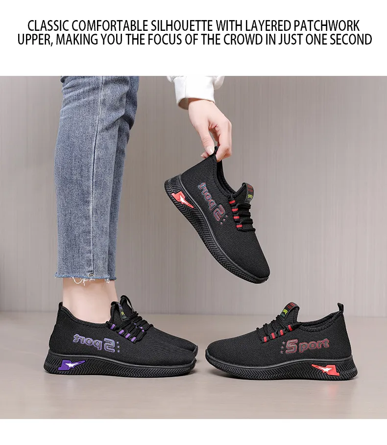 Breathable Running Shoes For Men And Women Versatile Mesh Trainers_voghion.com