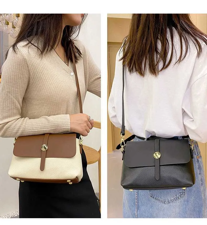 Kleine schoudertas van echt leer messenger tas voor dames_voghion.com