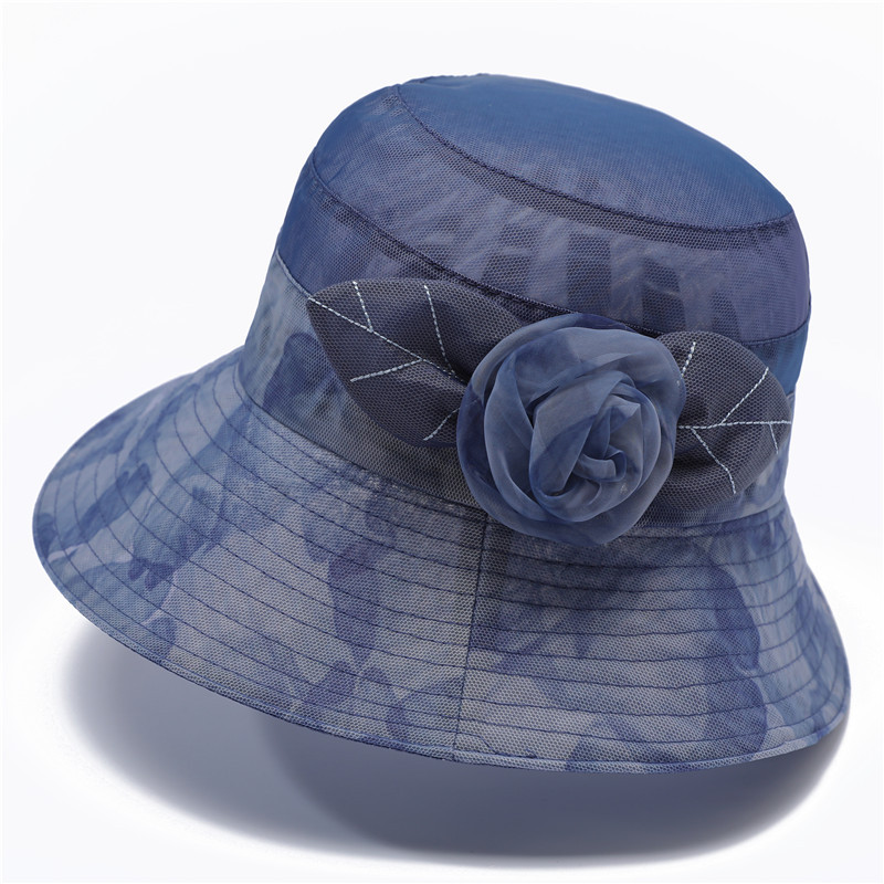Sommarhatt för kvinnor i issilke med solskydd elegant_voghion.com