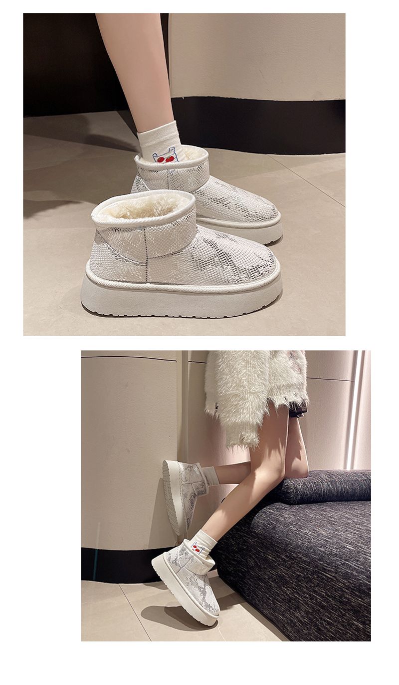 Internet-Berühmtheit neuer Herbst- und Winterschnee 2024 koreanische Version dickbesohlter Modetrend kurze Stiefel plus Veet warm_voghion.com