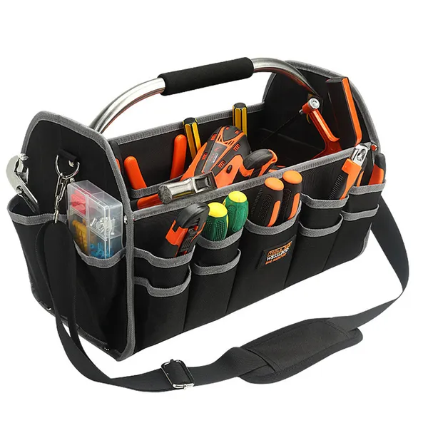 Sac à outils pour électricien robuste avec ouverture large_voghion.com