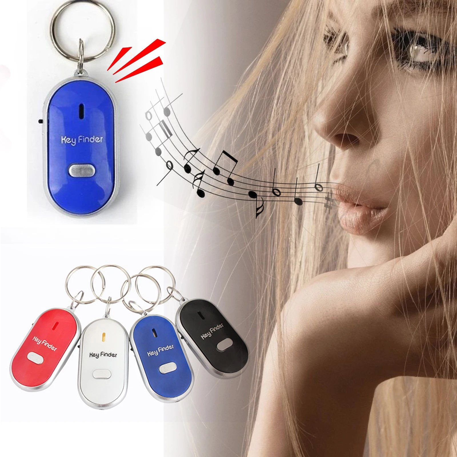 Find My Key Finder With Whistle Sound Smart Wireless Bluetooth Anti Lost Tracker_voghion.com