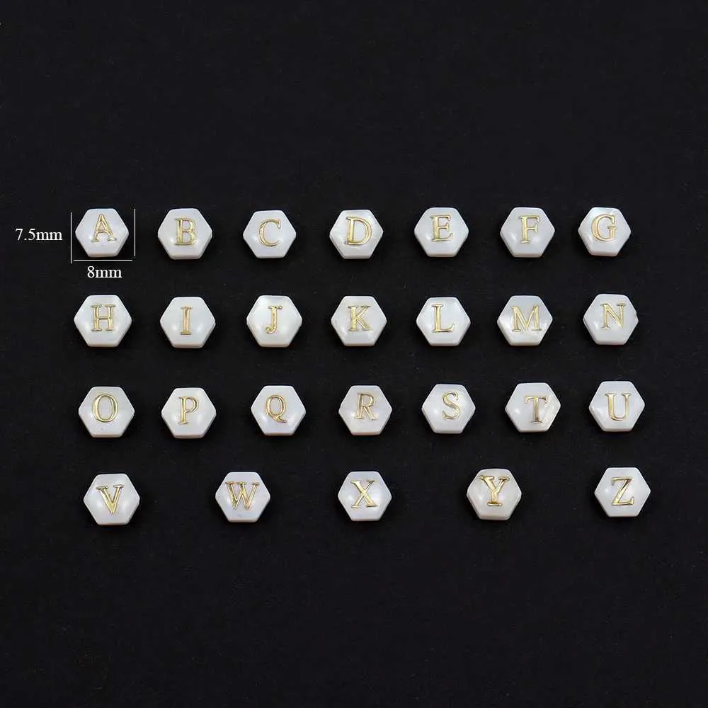 Chaîne 2023 Nouvelle Fleur Et Lettre Hexagonale Initiale Bracelet À Breloques En Perles Colorées Pour Femmes Bijoux CadeauL24_voghion.com