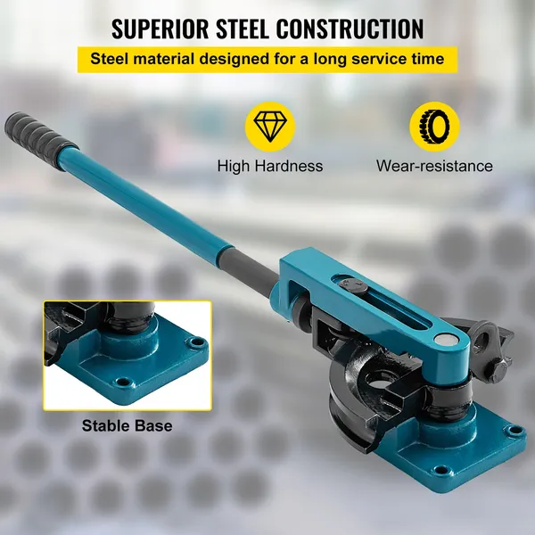 Curvatubi manuale per tubi metallici con 7 matrici circolari_voghion.com