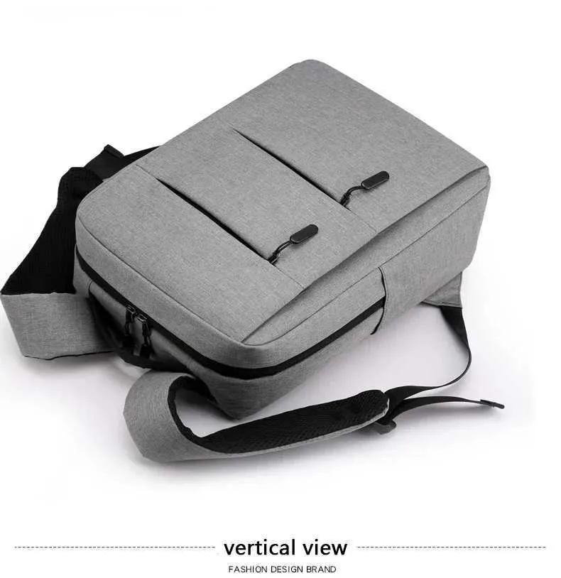 Laptoptaske med lynlås i flere lag, 13, 14, 15 tommer, computerrygsæk, unisex rejserygsæk, C241031_voghion.com