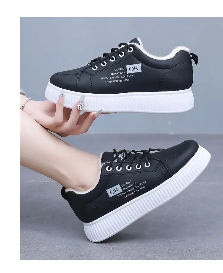 Sneakers platform donna invernali, scarpe sportive calde lacci_voghion.com