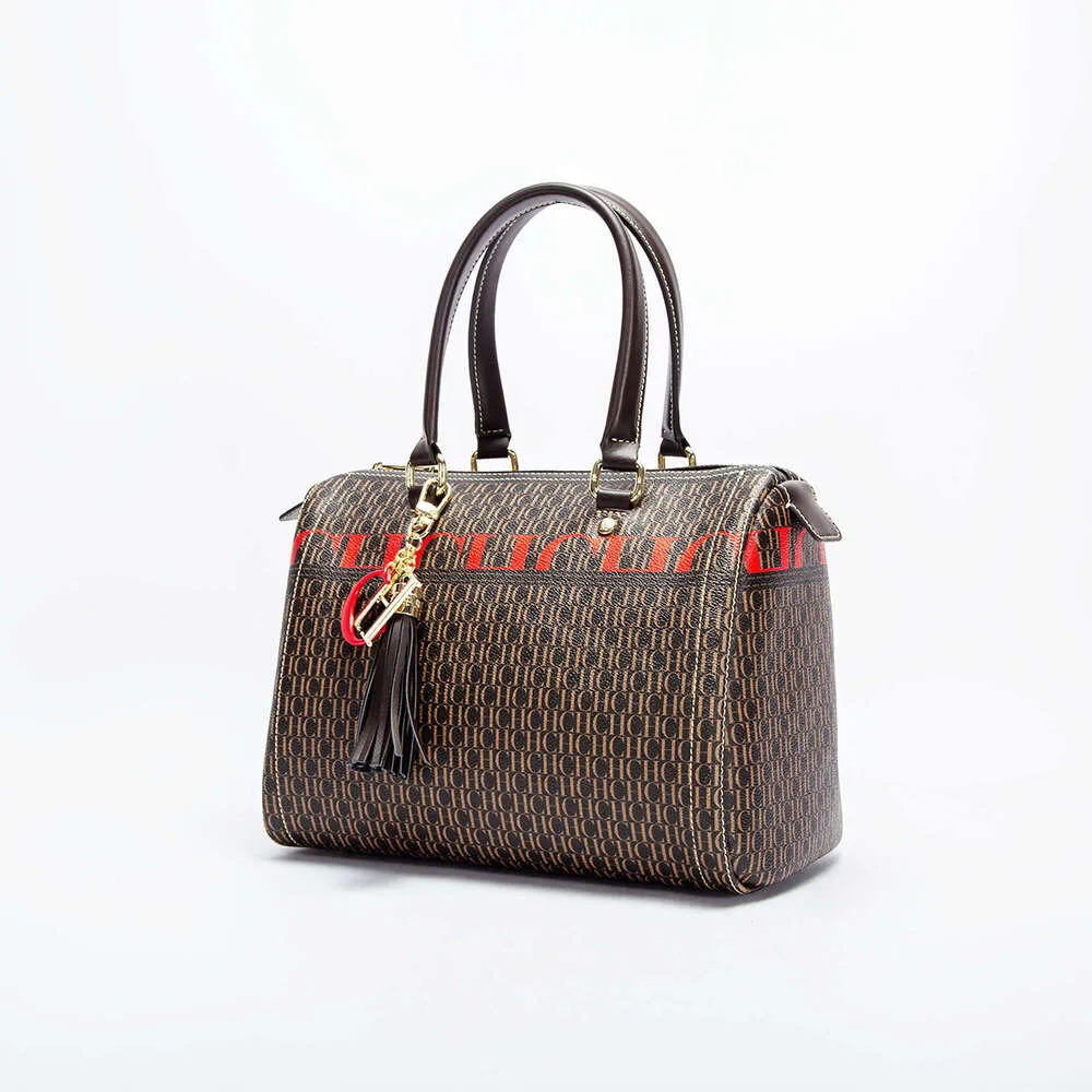 CHHC High Quality Ladies Jacquard Craftsmanship Metal Hanging Wer Pattern Large Capacity Handbag Designer New_voghion.com