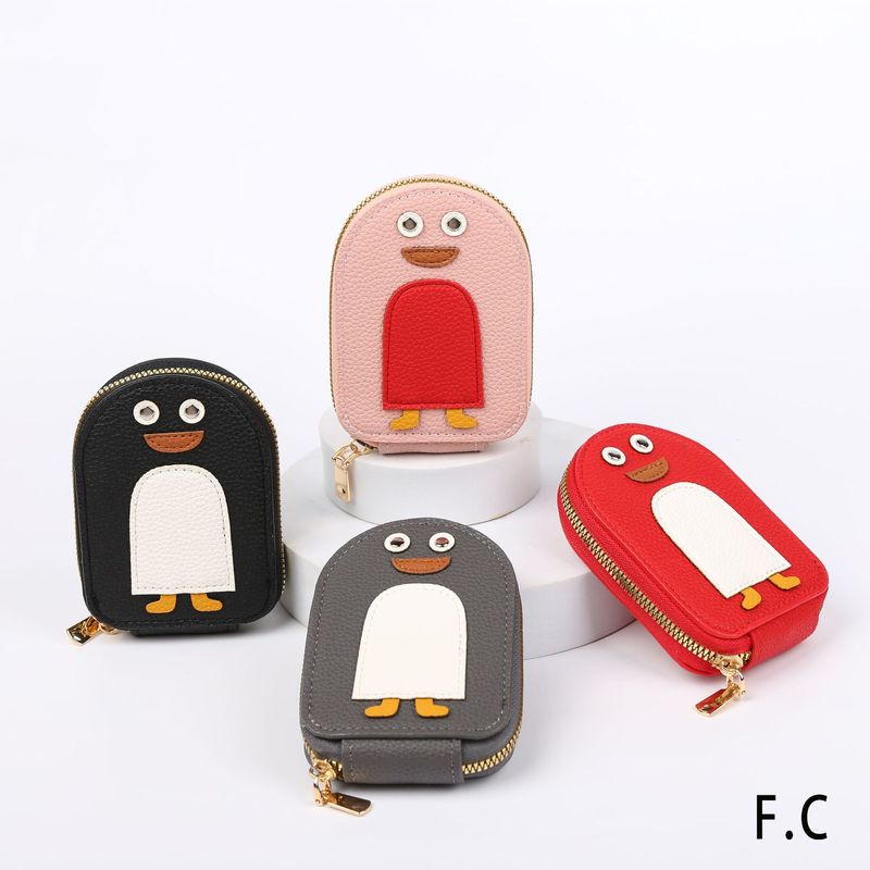 2024 neue Pinguin Orgel ID Karte Set Lagerung Tasche Mode Kleine Wind Null Brieftasche_voghion.com