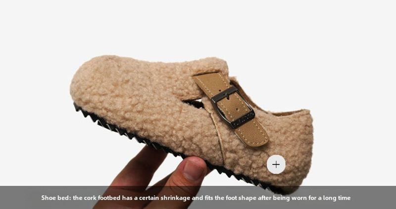 RUIZUSTOCK Herfst- en winterkinderschoenen van kurk en pluche_voghion.com