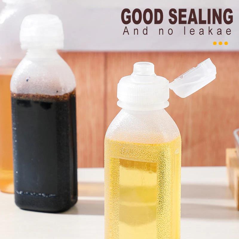 Küchen-Quetschölflaschenspender 300 ml/500 ml PP-Gewürz-Quetschflaschen für Saucen, Essig, Olivenöl_voghion.com