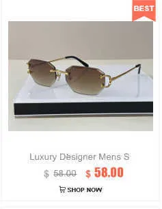 Männer Designer Sonnenbrillen Outdoor Fashion Zonnebril Frauen Vintage Rahmenlose Quadratische Kleine Randlose Brille Antireflex_voghion.com