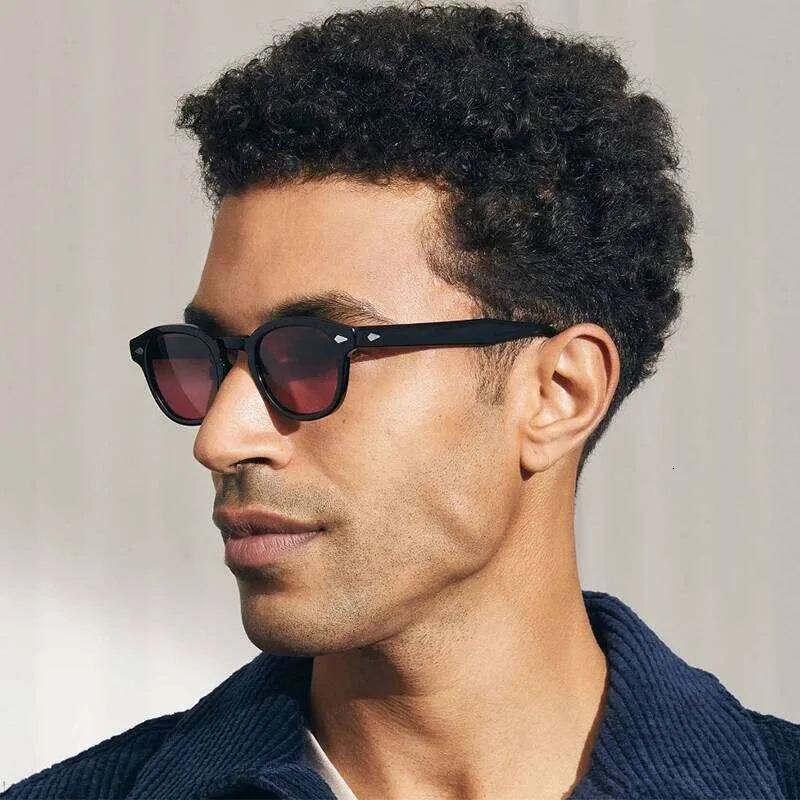 Occhiali da sole vintage in acetato di alta qualità per uomo e donna, con montatura nera tartarugata, del marchio Lemtosh._voghion.com