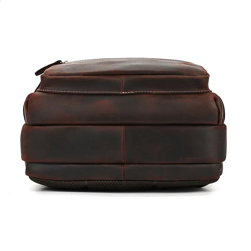 Mochila para portátil de 14" y 15,9" de piel auténtica para hombre, de piel de Caballo Loco, 240902_voghion.com