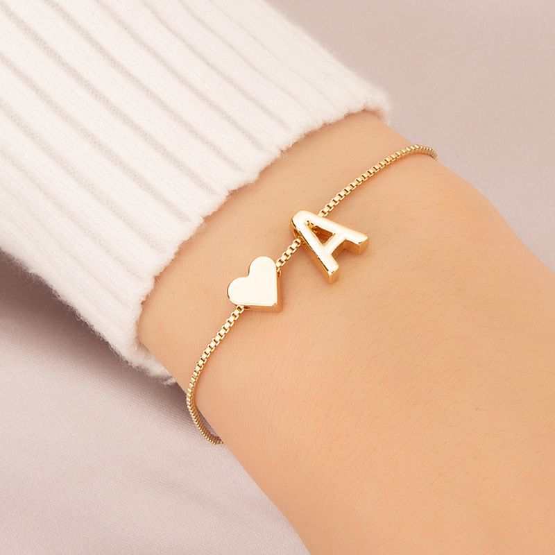 Bracelet Love Words Hand Personalized Jewelry Simple 26 English Letters_voghion.com