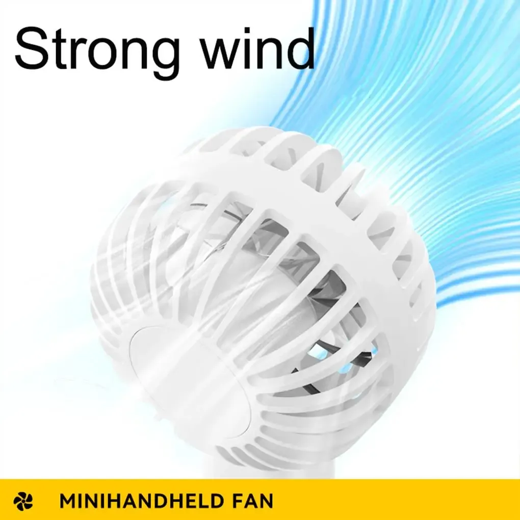 EcoCool Mini Handheld Fan - 3 Speed USB Indoor/Outdoor Base_voghion.com
