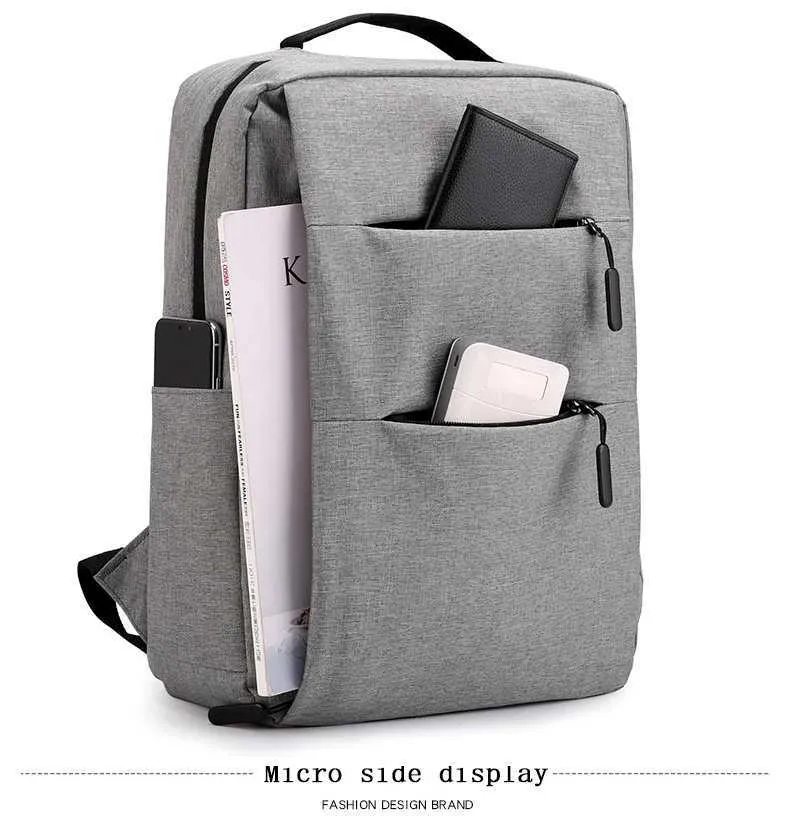 Laptoptaske med lynlås i flere lag, 13, 14, 15 tommer, computerrygsæk til virksomheder, HERRER OG DAMER, TRAVELC241011C241011_voghion.com