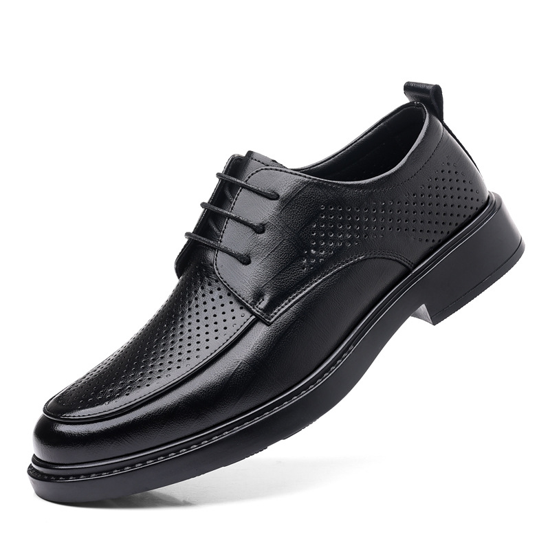 Abito da uomo in pelle Four Eaon Buine, abbigliamento formale britannico casual, stile pendolarismo, nero, altezza crescente, matrimonio, sposo_voghion.com
