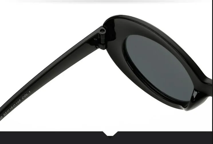 Clout Goggl NIRVANA Kurt Cobain Klasik Vintage Retro Beyaz Siyah Oval Güneş Gözlüğü Alien Shad 90'lar Güneş Punk Rock_voghion.com