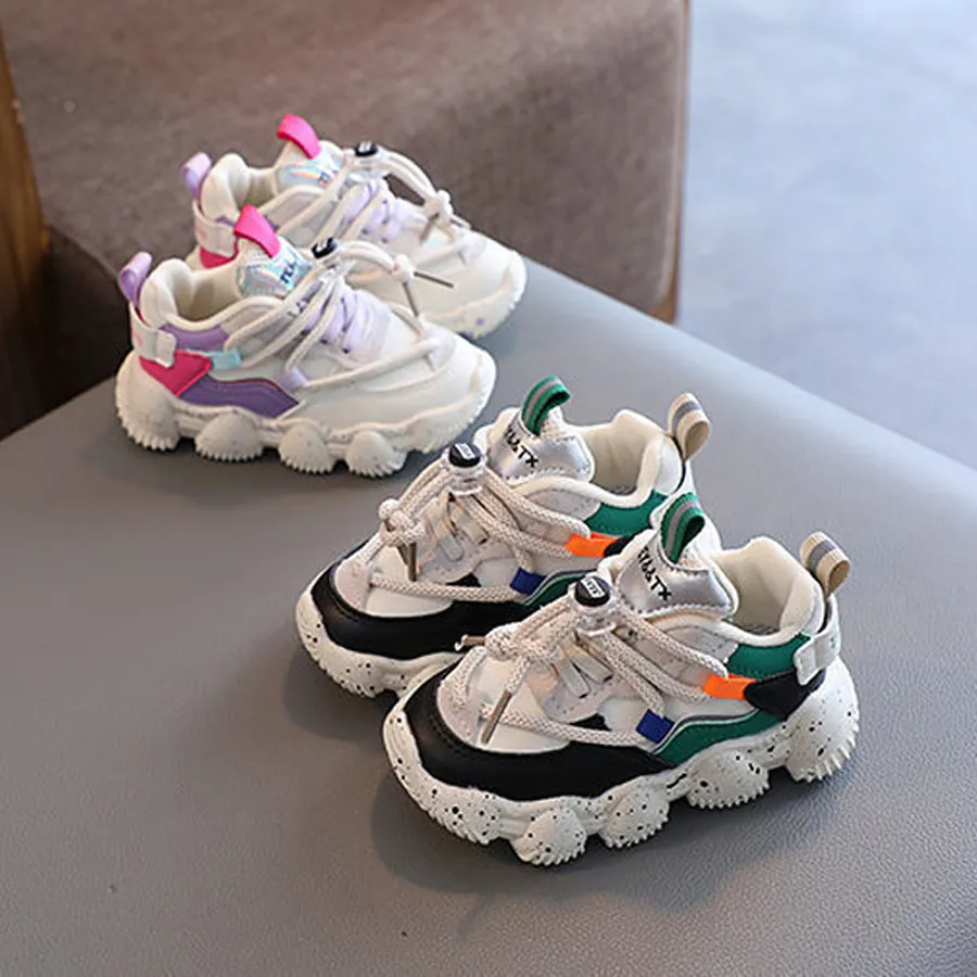 Boys Sneakers Four Seasons Kids Sport Non-slip Soft Bottom Toddler Outdoor Footwears Girls Student Shoes Sizes 21 - 30_ecoleips.com