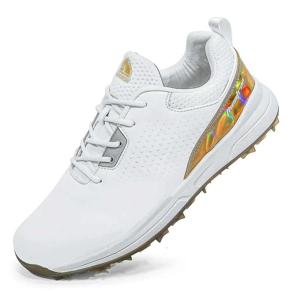 Waterproof Golf Sneakers For Men Spikeless Outdoor Walking Shoes_voghion.com
