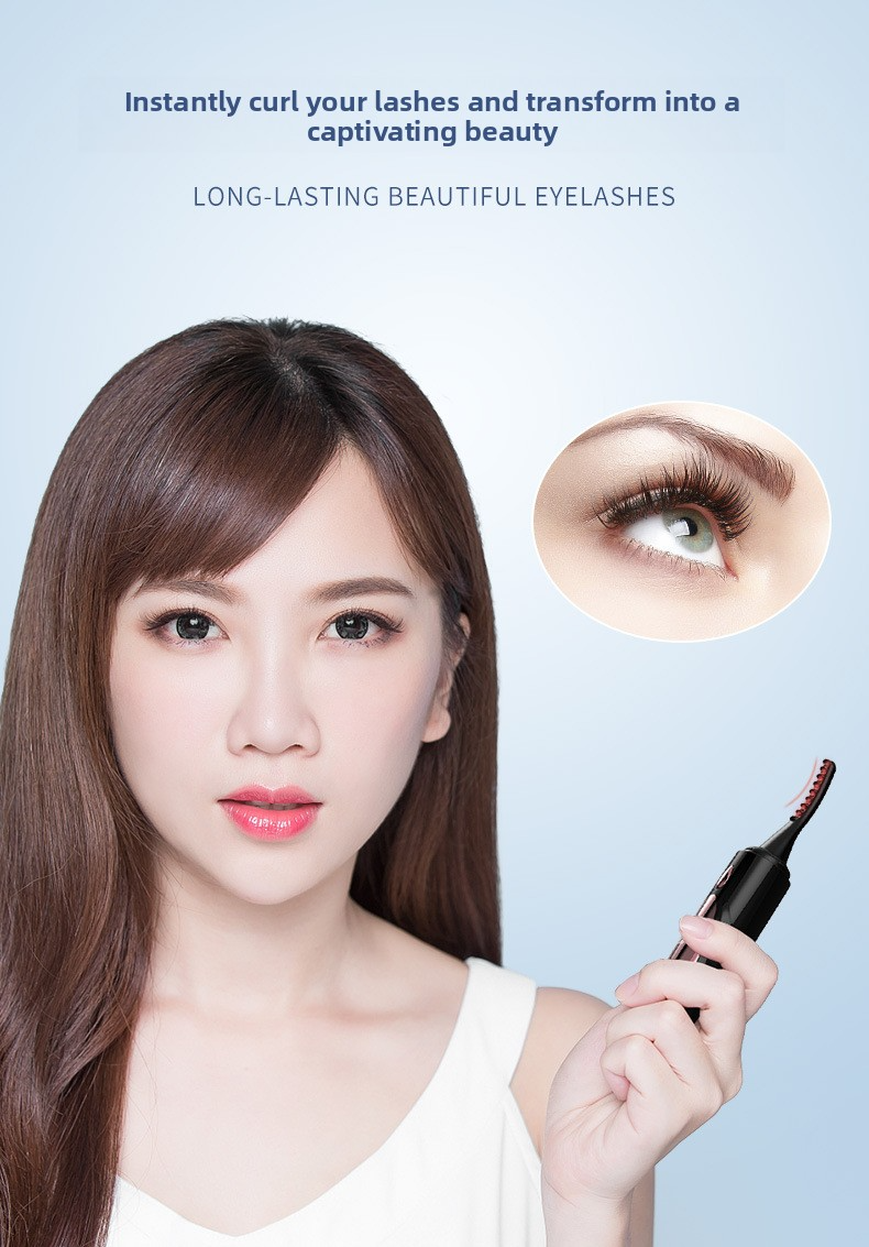 Rechargeable Heated Eyelash Curler - 4-Speed Temperature Control With LED Display For Long-Lasting Curl_voghion.com
