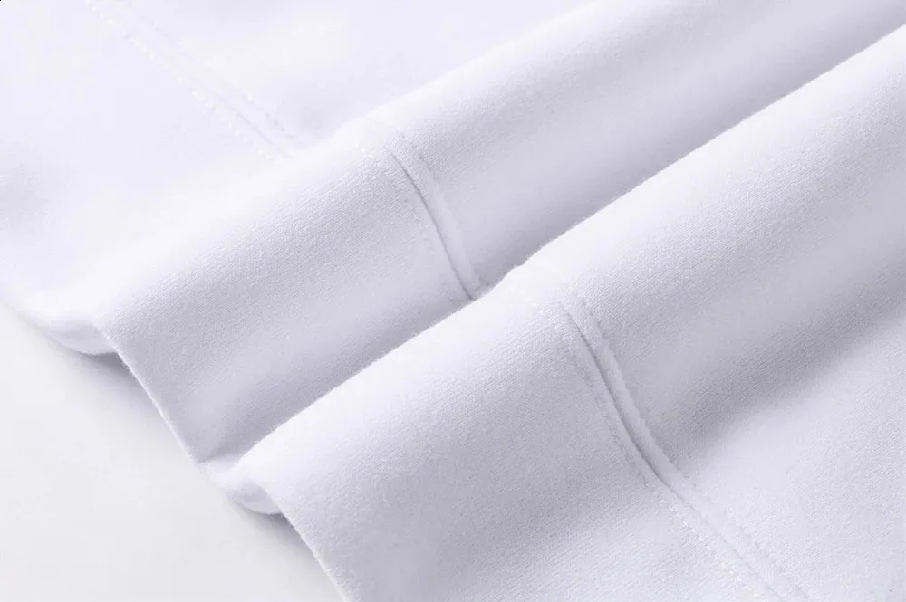 Felpa con cappuccio in pile bianco, felpa con cappuccio alla moda, unisex, nera e bianca, per uomo_voghion.com