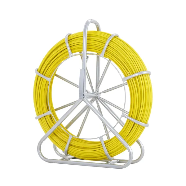 Passacavo in fibra di vetro da 150,3 m, diametro 8 mm, asta di guida per cavi, supporto in acciaio, 3 teste di trazione, non conduttivo._voghion.com