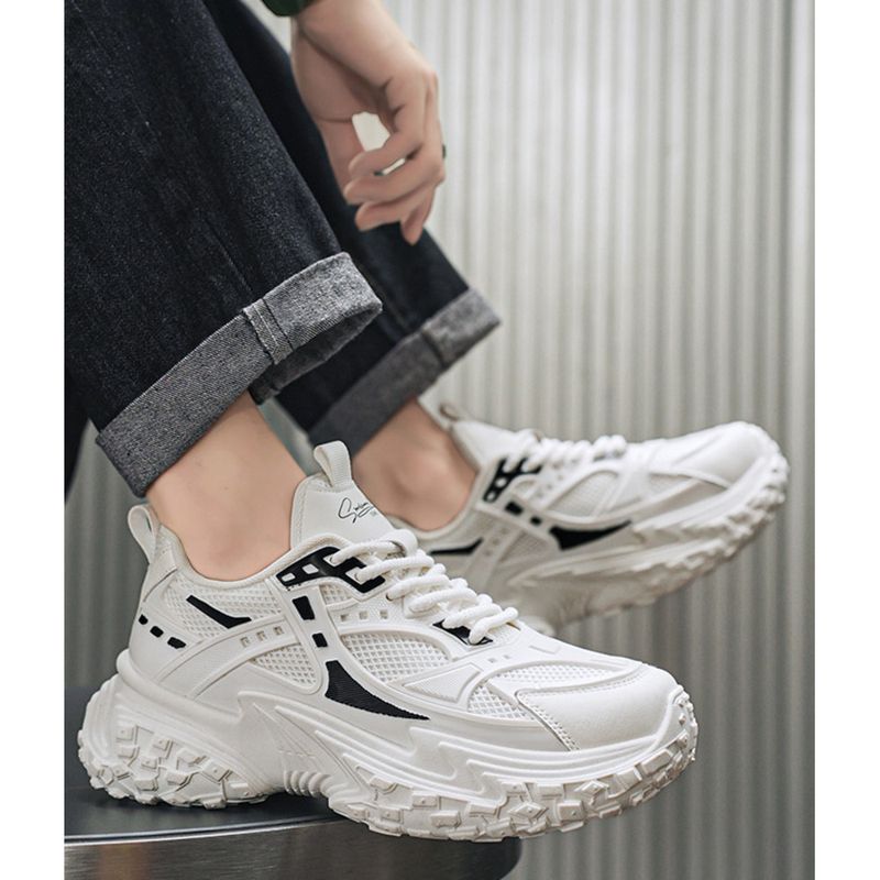 Herren Vintage Daddy Men 2024 Herbst neue Herren Sport Casual dicke Sohle Mode Schuhe_voghion.com