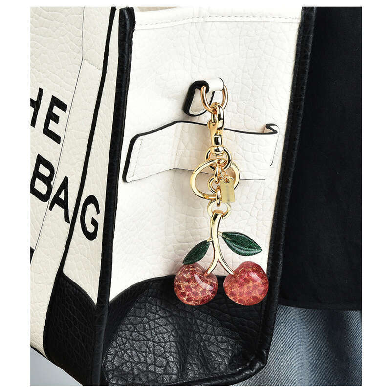 Cherry Keychain, Pendant, Women's Handbag Accessory, Exquisite Car Keychain_voghion.com