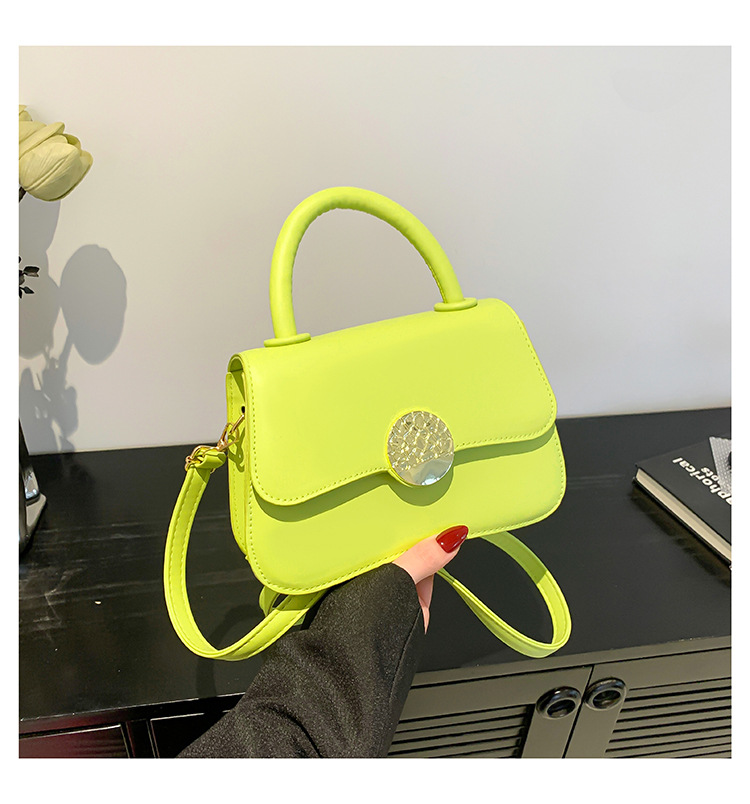 Women's Tide 2024 Fashion Style Simple Solid Color Handbag Spring Multi color Fashionable Handheld Crossbody Bag_voghion.com