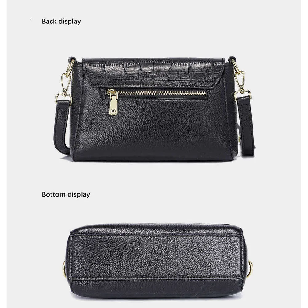 Zncy Piccola Borsa a Tracolla in Lathr per Donna con Motivo a Alligatore Borsa a Mano con Due Tracolle Simpl Fashion Ladis_voghion.com