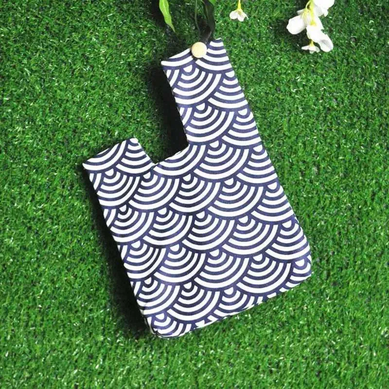 Borsa da polso con nodo da bar da donna, stile giapponese, con onde, portafoglio caldo per monete e borsa per feste con cellulare Y241106_voghion.com
