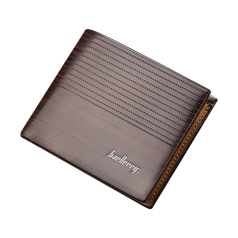 baellerry new casual men's wallet horizontal striped embossed wallet multi-card slot wallet manufacturer wholesale_voghion.com