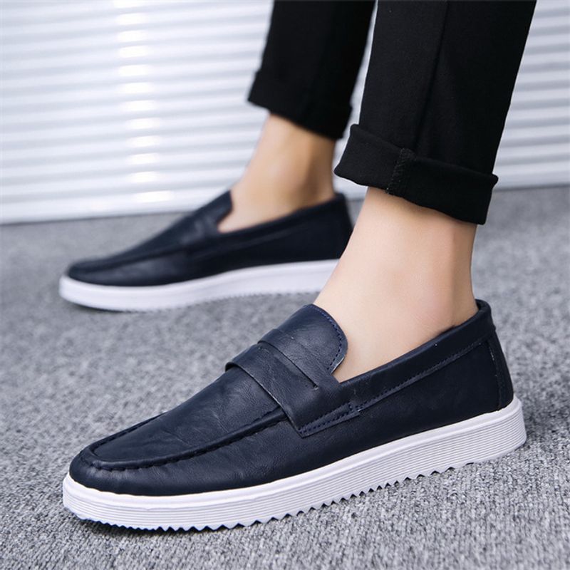 Groothandel hot selling platte loafer oxford slip-on leren schoenen voor heren_voghion.com
