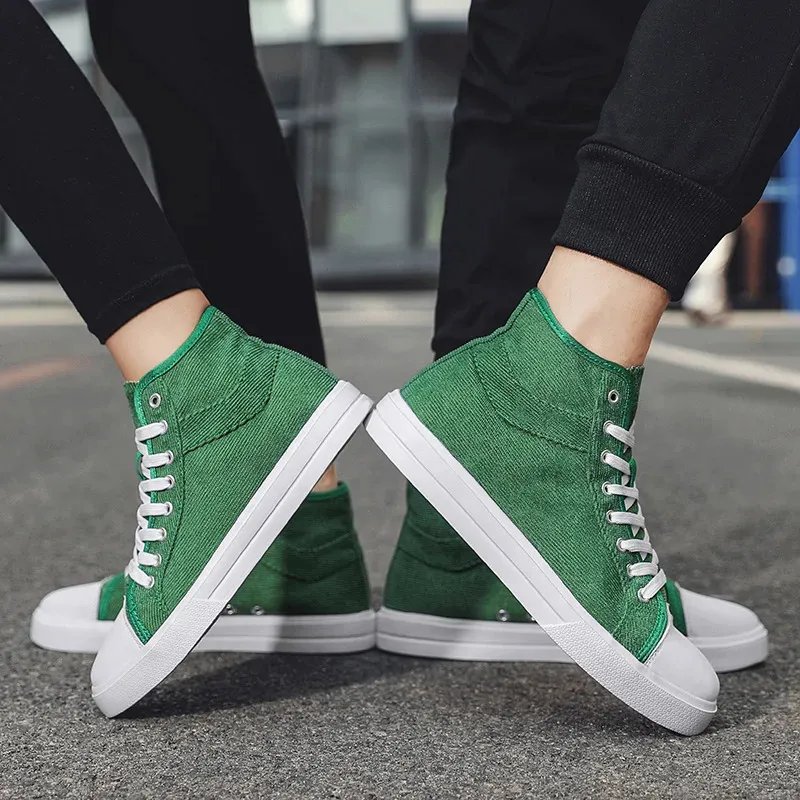 Sneakers Skateboarden Dames Heren Unisex Lichtgewicht Hoge Canvas Schoenen Koppels Wandelen Mannen Gig Maat 36-46_voghion.com