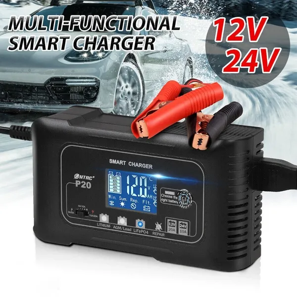 Chargeur de batterie intelligent pour batteries lithium agm gel_voghion.com