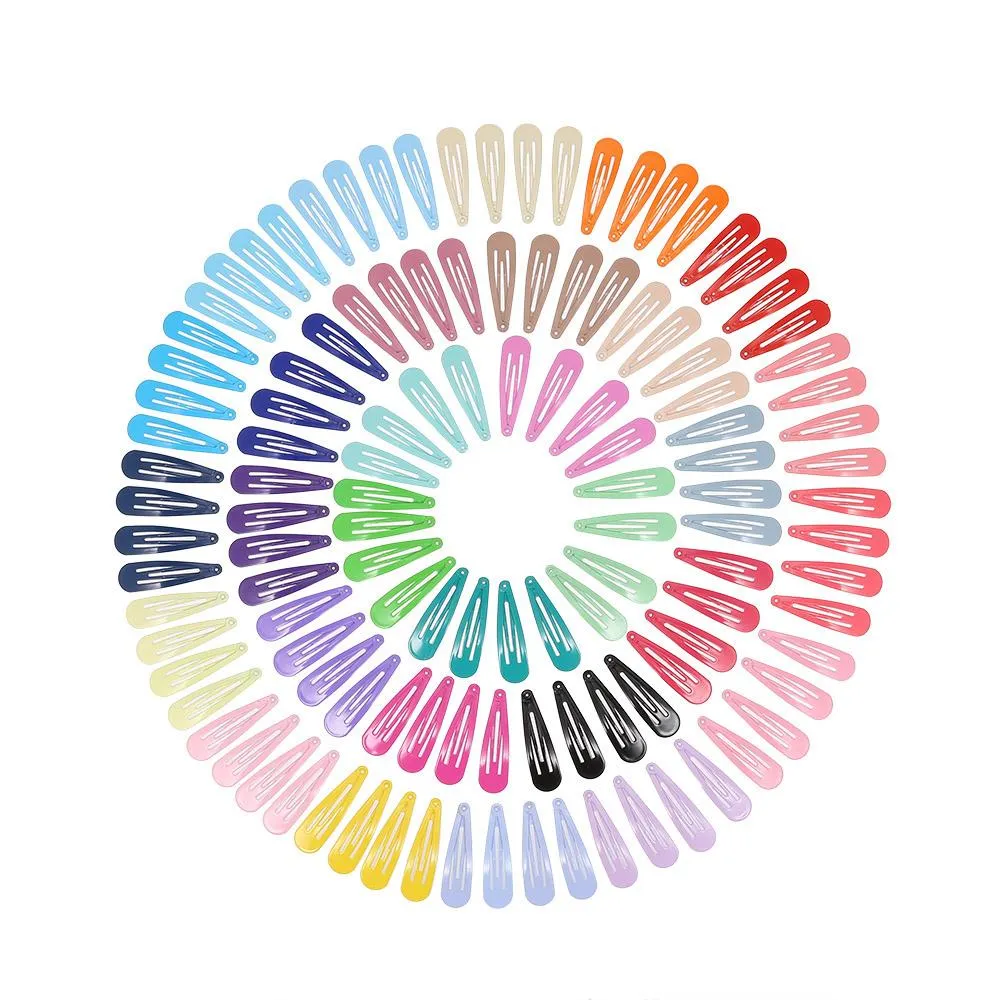 120 τμχ 5 εκ. Snap Color Clips Bb φουρκέτες Αντιολισθητικές μεταλλικές βαρέτες Εργαλείο κομμωτικής για κορίτσια Γυναικεία αξεσουάρ styling μαλλιών_voghion.com