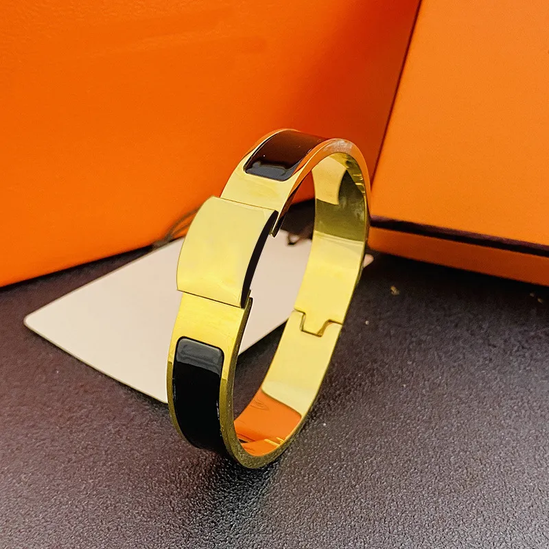 Pulseira Clic Gold Feminina Masculina Pulseira de Designer Joia Unissex Presente Aço Inoxidável 19 Cores Clássica Casual Esportiva Bonita_voghion.com