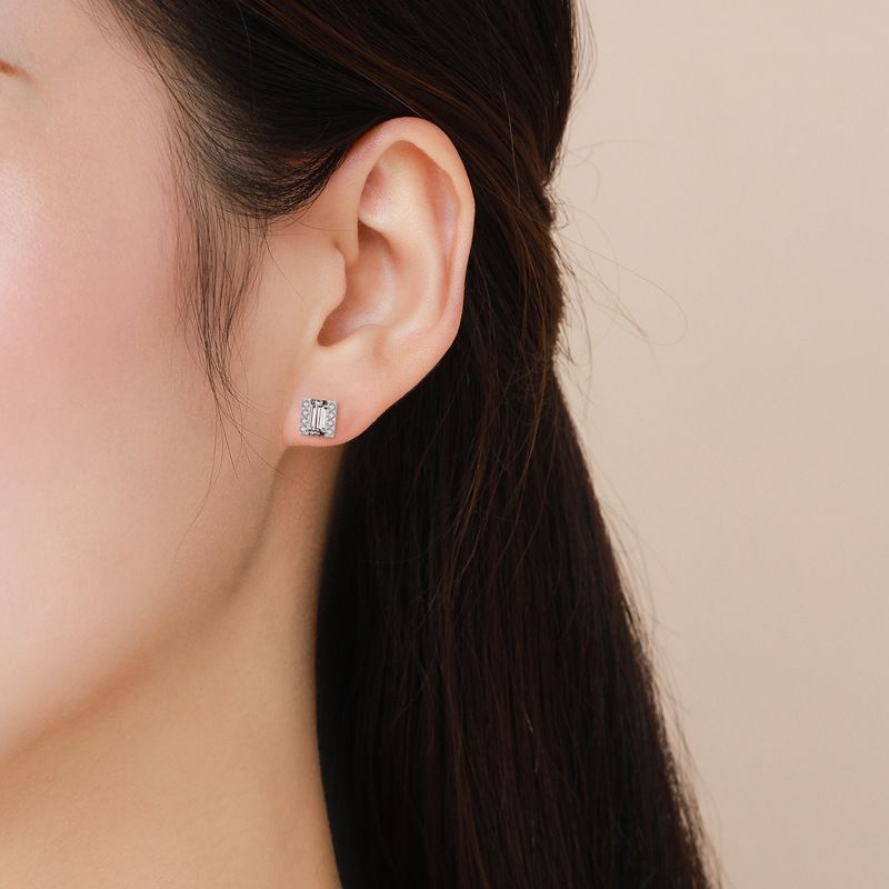 Zirkon Ohrstecker Für Damen Elegante Silber Ohrringe Als Geschenk_voghion.com