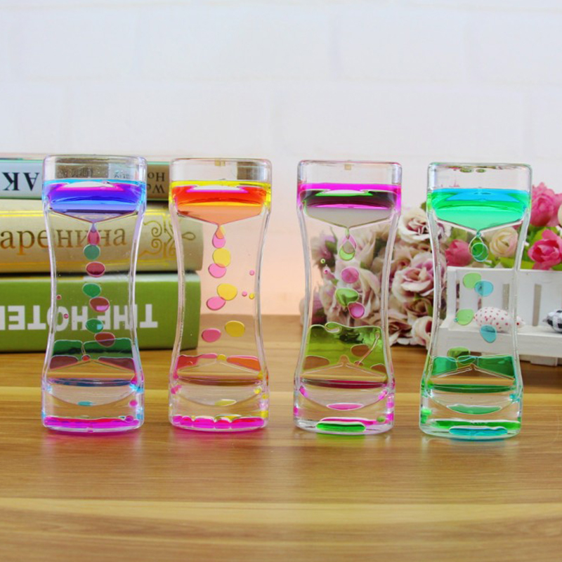 Montessori Educational Toys Hourglass Sensory Visual Stimulation Timer Decompression Toys Water Drop Gift Time Lapse Sensor_voghion.com
