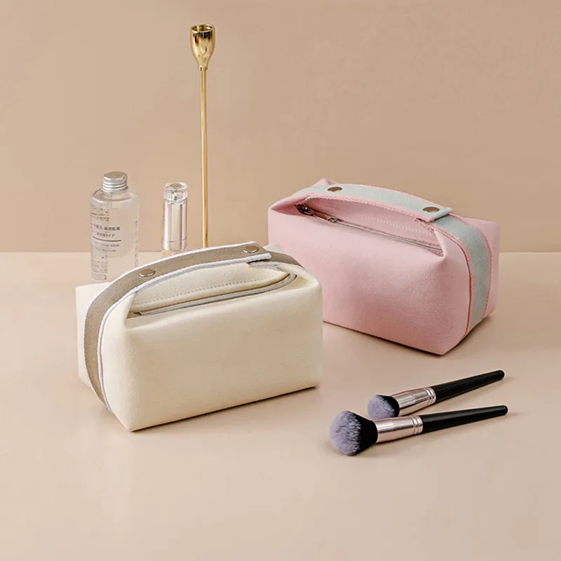 Trousse de maquillage en toile imperméable pour femmes, nouvelle mode 2023, portable, grande capacité, rangement, voyage_voghion.com