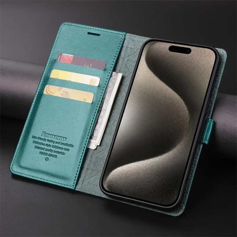 Magnetic Wallet Phone Case For Apple Iphone Pro Max Plus Se_voghion.com