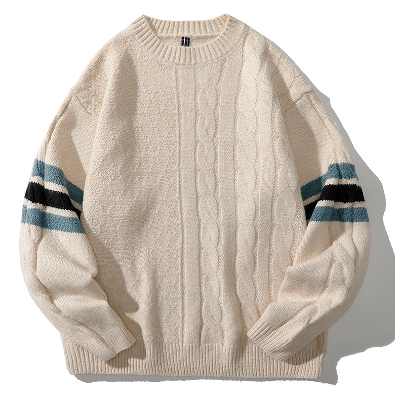 Sweater autumn and winter Instagram men's knitted Korean version couple's trendy brand casual sweater_voghion.com