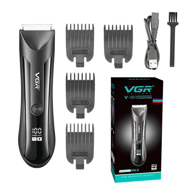 Rifinitore per peli pubici, impermeabile, per inguine, corpo e barba, per uomini e donne, rasoio elettrico per palle e toelettatura del corpo, lama in ceramica ricaricabile_voghion.com