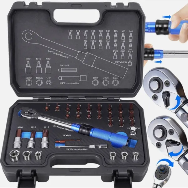 Coffret clé dynamométrique réglable ensemble d'outils pro_voghion.com