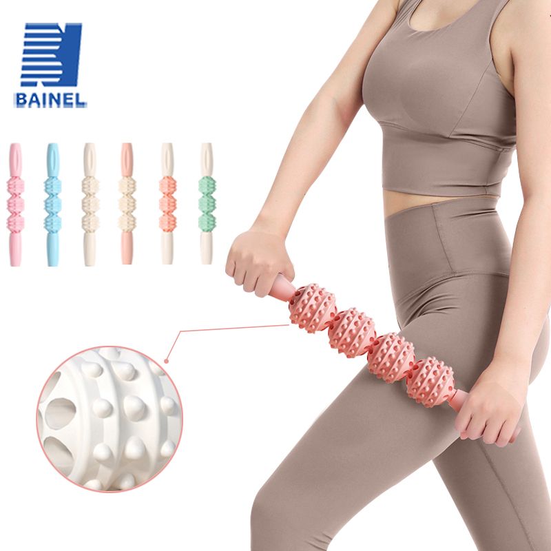 Fiess Yoga Roller Massage E Stick Deep Relaxation Multi-Function Spiky Trigger Point Relief Muscle Pain_voghion.com